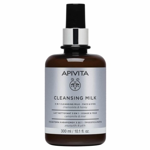 Apivita Promo Limited Edition Cleansing Milk Γαλάκτωμα 3 σε 1 Για Πρόσωπο & Μάτια Με Χαμομήλι & Μέλι 300ml