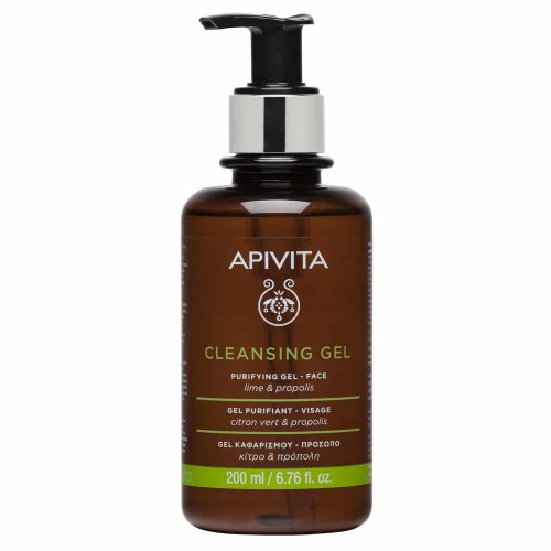 Apivita Cleansing Gel - Gel Καθαρισμού για λιπαρές & μεικτές επιδερμίδες 200ml