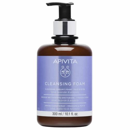Apivita Promo Limited Edition Cleansing Foam Κρεμώδης Αφρός Καθαρισμού για Πρόσωπο & Μάτια 300ml