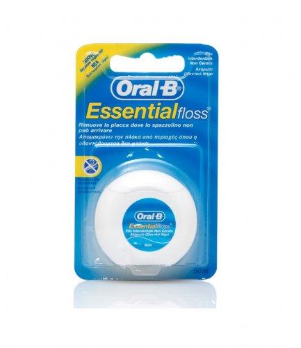 Oral-B Essentialfloss Μη Κερωμένο Οδοντικό Νήμα 50m