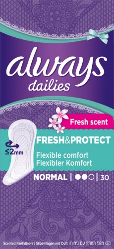 Always dailies Fresh Scent Fresh & Protect Flexible Comfort Normal Σερβιετάκια 30τμχ