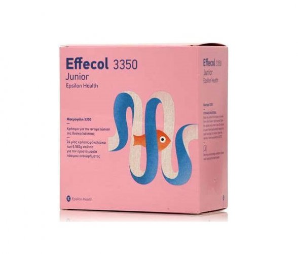 Epsilon Health Effecol 3350 Junior Δυσκοιλιότητα 24 φακελίσκοι των 6,563g