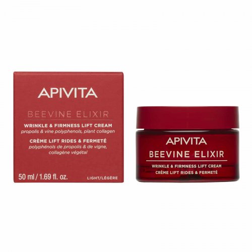 Apivita Beevine Elixir Wrinkle & Firmness Lift Cream Light Αντιρυτιδική Κρέμα για Σύσφιξη & Lifting Ελαφριάς Υφής, 50ml