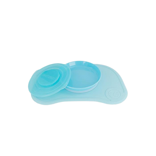 Twistshake Σουπλά Click-Mat Mini + Πιάτο Pastel Blue 