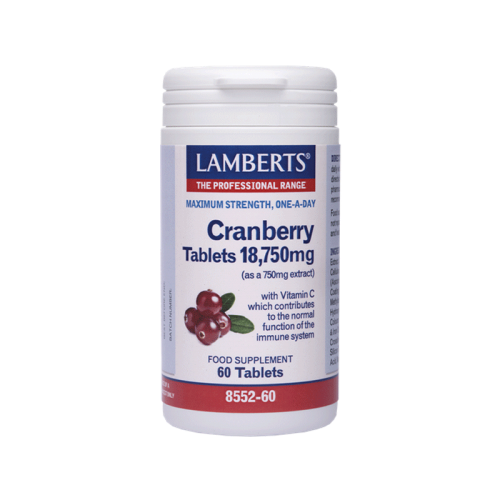 Lamberts Cranberry Tablets 18,750mg 60 ταμπλέτες 