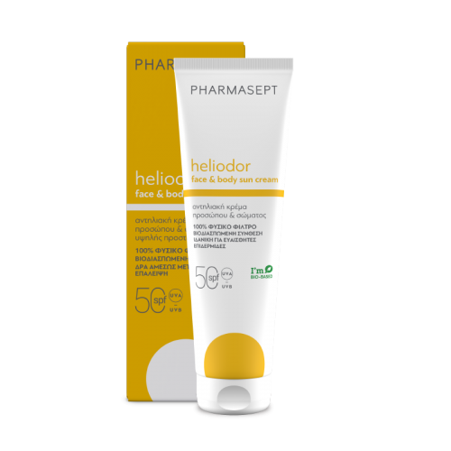 Pharmasept Heliodor Face & Body Sun Cream Αντηλιακή Κρέμα Προσώπου & Σώματος SPF 50 150ml