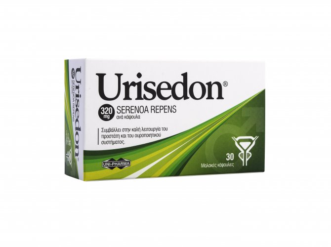 Urisedon Συμπλήρωμα διατροφής με Serenoa Repens 30caps