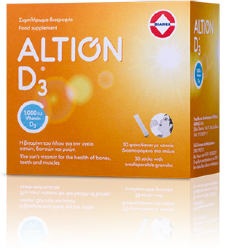 Altion Συμπλήρωμα Διατροφής με βιταμίνη D3 30sticks