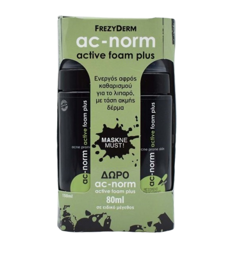 Frezyderm Ac-Norm Active Foam Plus 150ml + Δώρο Επιπλέον 80ml