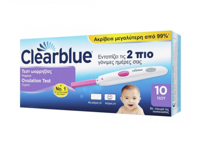 Clearblue Τεστ ωορρηξίας Ψηφιακό 10 τεστ