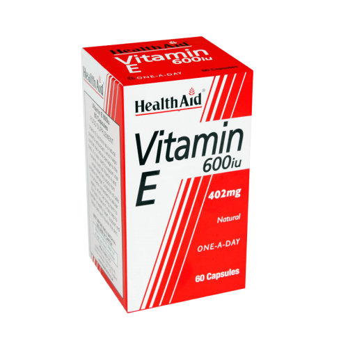 Health Aid Vitamin E 600iu 402mg Φυσική βιταμίνη Ε 60 κάψουλες