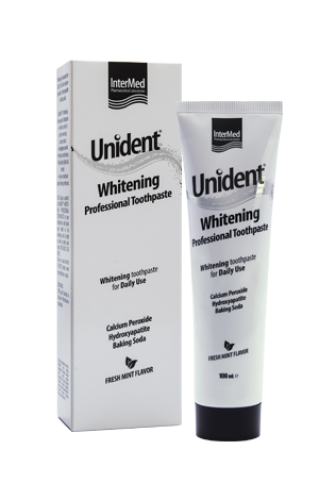 Intermed Unident Whitening Professional Toothpaste Λευκαντική Οδοντόκρεμα 100ml