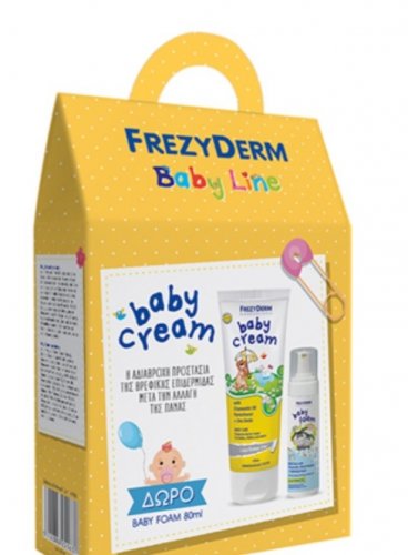 Frezyderm Baby Line Πακέτο Προσφοράς Baby Cream 175ml & Baby Foam 80ml